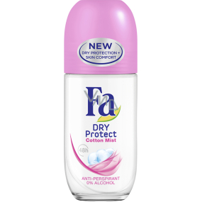 Fa Dry Protect Cotton Mist guličkový antiperspirant dezodorant roll-on pre ženy 50 ml