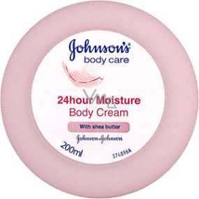 Johnsons Care 24HOUR Moisture telový krém s bambuckým maslom 200 ml