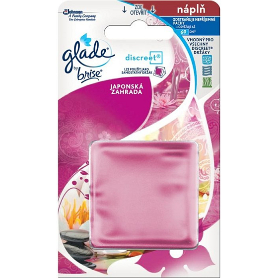 Glade Discreet Japonská záhrada osviežovač vzduchu náhradná náplň 2 x 8 g