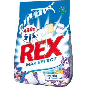 Rex Max Effect Lavender & Patchouli prášok na pranie 20 dávok 1,4 kg