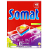 Somat All in 1 Lemon & Lime tablety do umývačky obohatené o silu kyseliny citrónovej a pomáhajú odstrániť ťažko odolnú špinu 48 kusov
