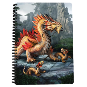 Prime3D zošit A5 - Zlatý horský drak 14,8 x 21 cm