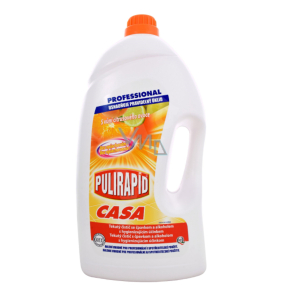 Pulirapid Casa Agrumi Citrusové ovocie univerzálny tekutý čistič s amoniakom a alkoholom na všetky domáce umývateľné povrchy 5 l