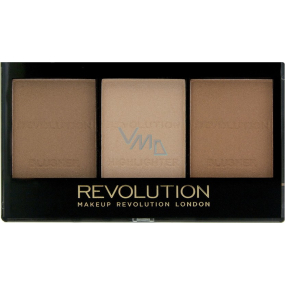 Makeup Revolution Ultra Sculpt & Contour Kit paletka na tvár Ultra Light / Medium C04 11 g