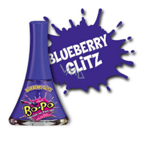 Bo-Po Lak na nechty zlupovaciu modrý s vôňou Blueberry-Glitz pre deti 5,5 ml