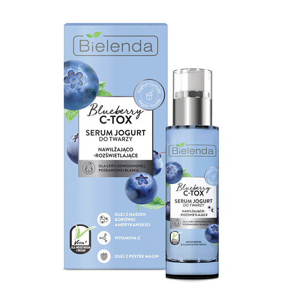 Bielenda Blueberry C-Tox Americká čučoriedka hydratačné a rozjasňujúce pleťové sérum 30 g