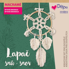 Ditipo Kreatívna sada - lapač snov 21 x 21 x 3,5 cm