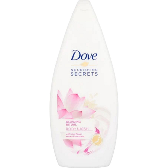 Dove Nourishing Secrets Brightening Ritual Sprchový gél s lotosovým kvetom a ryžovou vodou 750 ml