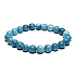 Larimar náramok elastický prírodný kameň, guľôčka 8 mm / 16-17 cm, kameň bájnej Atlantídy
