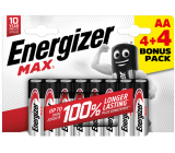 Energizer AA / LR6 1,5 V alkalické batérie Power 8 ks