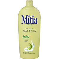 Mitia Aloe & Milk tekuté mydlo, náplň, 1 l