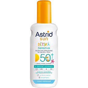 Astrid Sun Kids OF50+ mlieko na opaľovanie sprej 150 ml