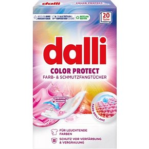 Dalli Color Protect prací obrúsky proti zafarbeniu bielizne 20 kusov