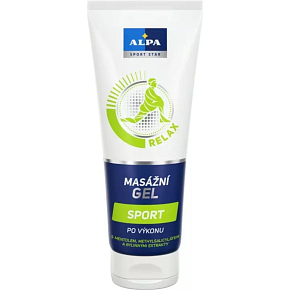 Alpa Sport Star Relax Sport po výkone masážny gél s mentolom, methylsalicylátom a bylinnými extraktmi 210 ml