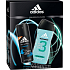 Adidas Cool & Dry Fresh antiperspirant dezodorant sprej 150 ml + Extra Fresh 3v1 sprchový gél na telo, vlasy a tvár pre mužov 250 ml, kozmetická sada
