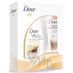 Dove Bambucké maslo a vanilka sprchový gél 250 ml + telové mlieko 250 ml, kozmetická sada