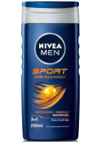 Nivea Men Sport 3v1 sprchový šampón a šampón na vlasy 250 ml