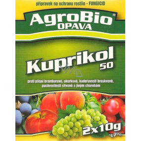 AgroBio Kuprikol 50 prípravok na ochranu rastlín proti hubovým chorobám 2 x 10 g