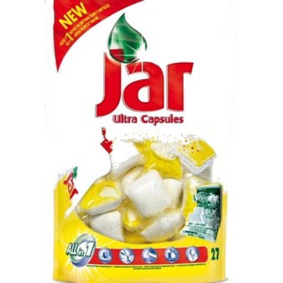 Jar Lemon Ultra Capsules Vankúšiky do umývačky riadu 27 kusov