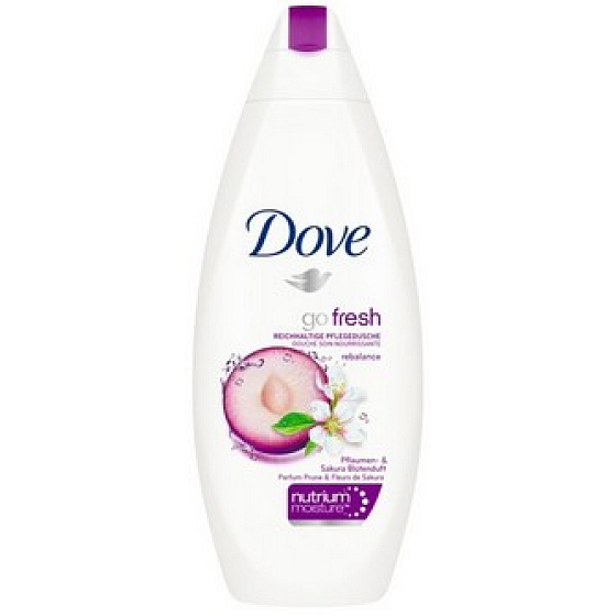 Dove Go Fresh Rebalance Švestka a Kvet sakury sprchový gél 250 ml