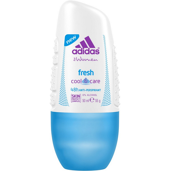 Adidas Cool & Care 48h Fresh guličkový antiperspirant dezodorant roll-on pre ženy 50 ml