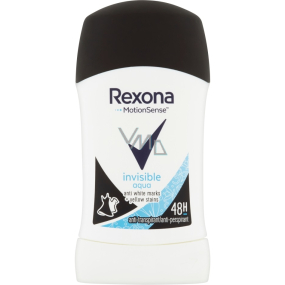 Rexona Invisible Aqua antiperspirant deodorant stick pre ženy 40 ml
