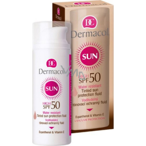 Dermacol Sun Tinted Sun Protection SPF50 vodeodolný tónovací ochranný fluid 50 ml