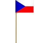Arch Papierová vlajka Českej republiky na drievku 42 cm 1 kus