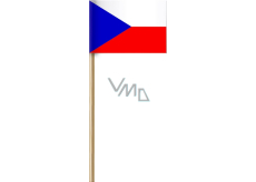 Arch Papierová vlajka Českej republiky na paličke 42 cm 1 kus