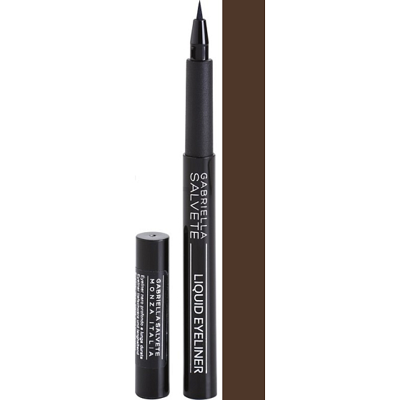 Gabriella Salvete Liquid Eyeliner In Pen tekuté očné linky vo fixke 02 Brown 1,2 ml
