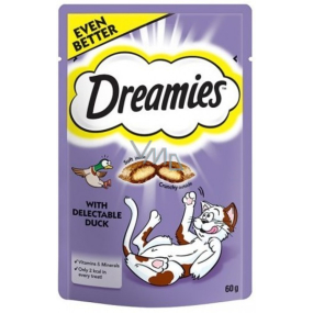 Dreamies Cat s kačicou doplnkové krmivo pre mačky 60 g