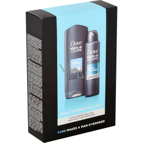 Dove Men + Care Clean Comfort sprchový gel 250 ml + antiperspirant sprej 150 ml, kozmetická sada