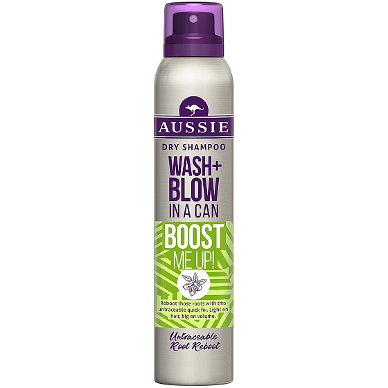 Aussie Wash + Blow Boost Me Up! suchý šampón pre jemné vlasy bez objemu 180 ml