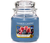 Yankee Candle Mulberry & Fig Delight - Lahodné moruše a figy vonná sviečka Classic strednej sklo 411 g