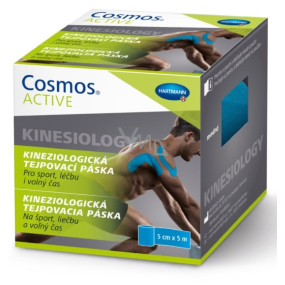 Cosmos Active Kinesiology kineziologická tejpovacia páska modrá 5 cm x 5 m