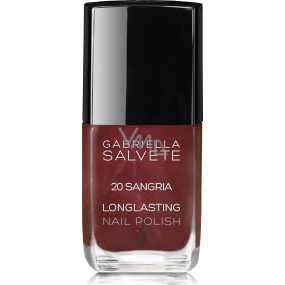 Gabriella Salvete Longlasting Enamel dlhotrvajúci lak na nechty s vysokým leskom 20 Sangria 11 ml