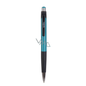 Spoko Guľôčkové pero, modrá náplň, zelené 0,5 mm