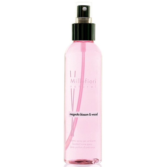 Millefiori Milano Natural Magnolia Blossom & Wood - Kvety magnólie a Drevo Bytový sprej pohlcovač pachov 150 ml