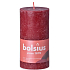 Bolsius Rustic sviečka bordó valec 68 x 130 mm