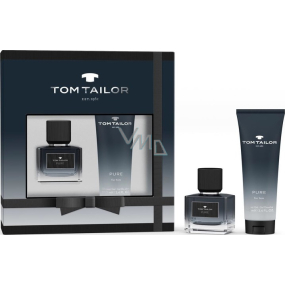 Tom Tailor Pure for Him toaletná voda pre mužov 30 ml + sprchový gél 100 ml, darčeková súprava pre mužov