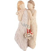 Arora Design Socha dvoch dievčat z umelej živice 17 cm