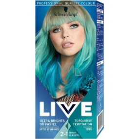 Schwarzkopf Live Ultra Brights alebo pastelová farba na vlasy 2v1 096 Turquoise Temptation
