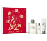 Giorgio Armani Acqua di Gio pour Homme toaletní voda 100 ml + sprchový gel 75 ml + toaletní voda 15 ml miniatura, dárková sada pro muže