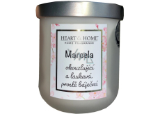 Heart & Home Svieža sójová sviečka s vôňou ľanu s názvom Marcela 110 g