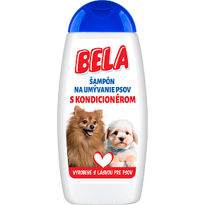 Bela šampon na psy s kondicionérom, 230 ml