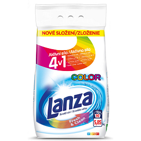 Lanza Fresh & Clean Color prací prášok na farebné prádlo 90 dávok 5,85 kg