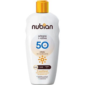 NUBIAN Mléko na opalovanie SPF 50 Ochrana a výživa 200ml
