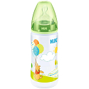 Nuk Disney First Choice fľaša plastová dojčiace 300ml silikónový cumlík 0-6 mesiacov