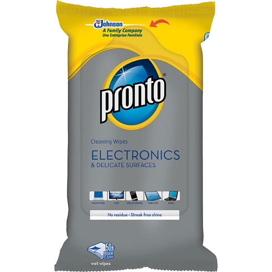 Pronto Electronics obrúsky na čistenie citlivých povrchov a elektroniky 50 kusov