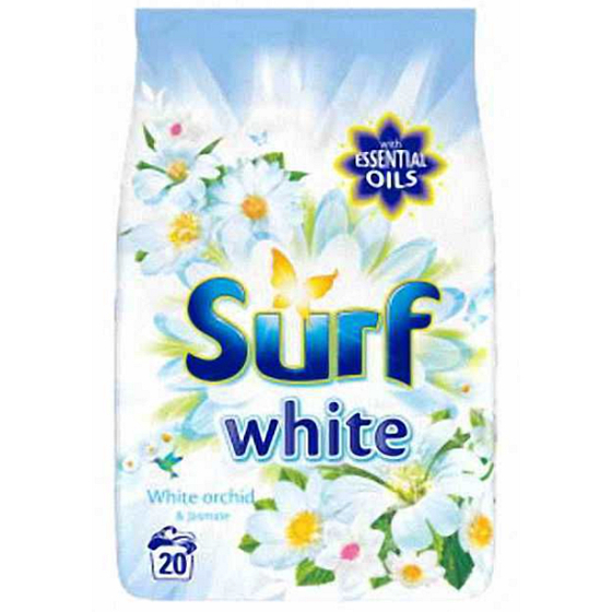 Surf White Orchid & Jasmine prášok na pranie bielej bielizne 20 dávok 1,4 kg